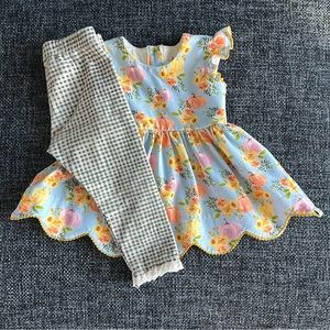 Love + Grow Perfect Pumpkin Tunic Set Size 18 Months